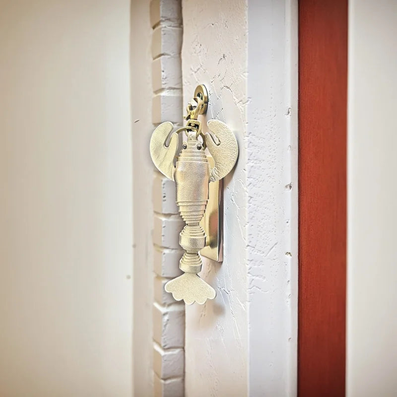 Lobster Leather Bag Charm – Handmade Sheepskin Pendant in Three Colors | Nautical-Inspired Keychain for Bags & Cars | Playful Ocean Accessory