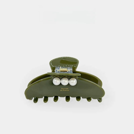 Galaxy Pearl Acetate Hair Claw Clip – Elegant French-Inspired Hair Accessory | Large Strong Hold Claw Clip for Women | Glossy Finish Everyday Styling Gift for Her