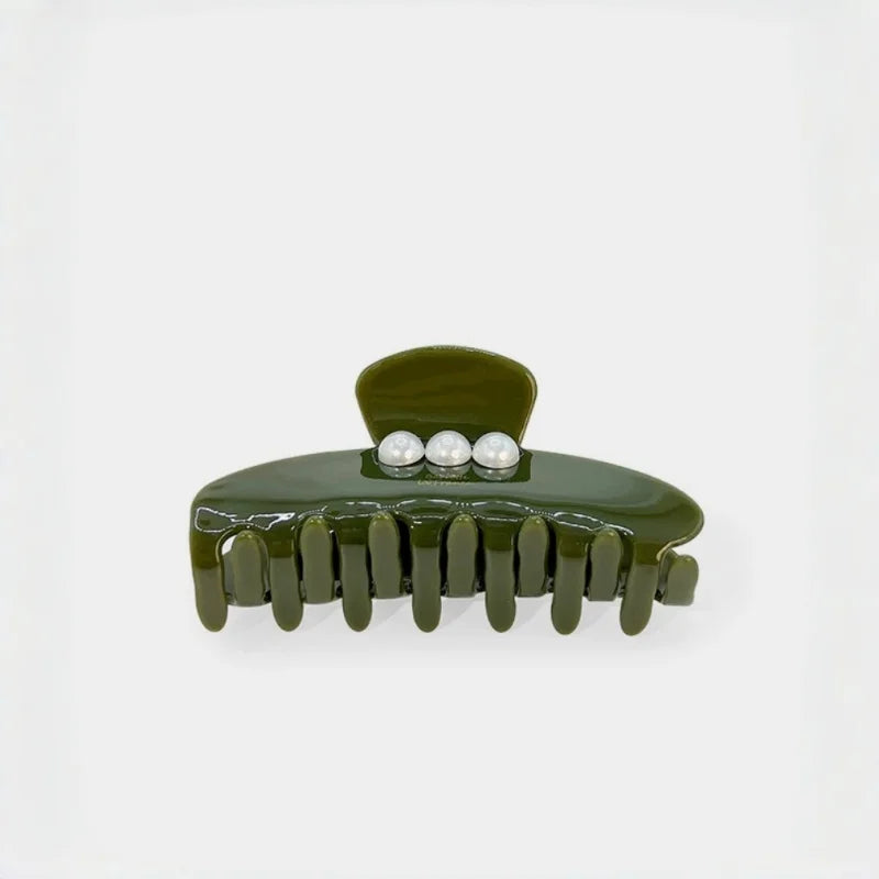 Galaxy Pearl Acetate Hair Claw Clip – Elegant French-Inspired Hair Accessory | Large Strong Hold Claw Clip for Women | Glossy Finish Everyday Styling Gift for Her