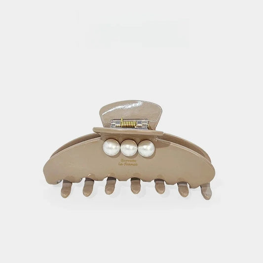 Galaxy Pearl Acetate Hair Claw Clip – Elegant French-Inspired Hair Accessory | Large Strong Hold Claw Clip for Women | Glossy Finish Everyday Styling Gift for Her