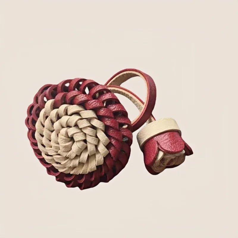 Blooming Leather Flower Bag Charm – Handmade Lambskin Keychain Ornament | Soft Petal Design | Unique Gift for Her - Tomlynam