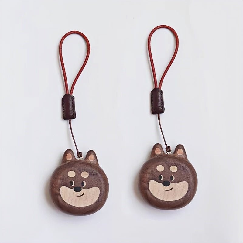 Cat and Dog Couple Charm | Handcrafted Wooden Bag Charm | Artisanal Gift for Friends and Couples | Unique Animal Design - Tomlynam