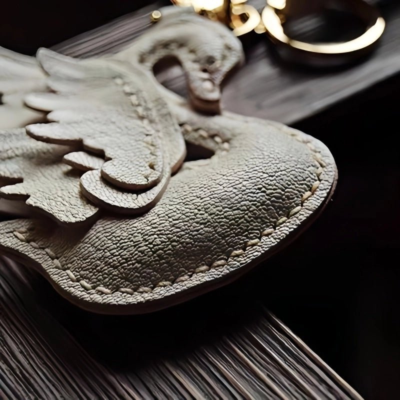 Elegant Black and White Swan Bag Charm – Original Design, Premium Leather, Handcrafted Accessory, Keychain for Women, Ideal for Unique Gifts - Tomlynam