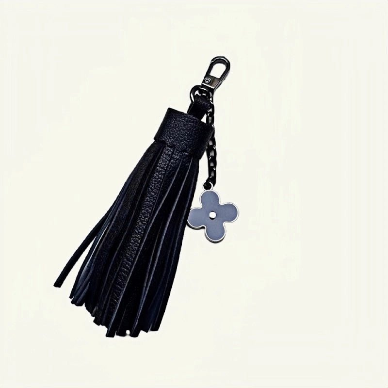 Elegant Long Lambskin Tassel Bag Charm – Handcrafted DIY Accessory for Women’s Handbags and Keys - Tomlynam