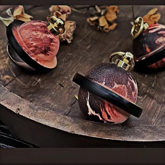 Landing Planet Bell Bag Charm Handcrafted Full - Grain Leather, Bell - Shaped Planetary Charm for Keys or Bags, Unique Gift for All - Tomlynam