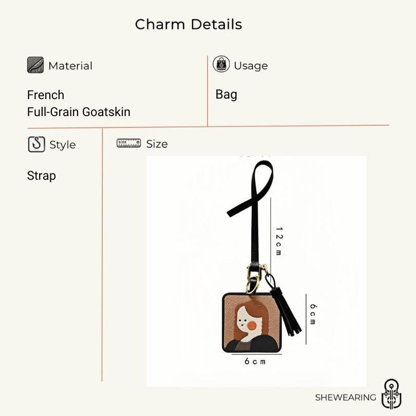 World famous paintings Artistic Charm Luxurious Leather Bag Accessory Handmade Full - Grain French Goatskin - Tomlynam